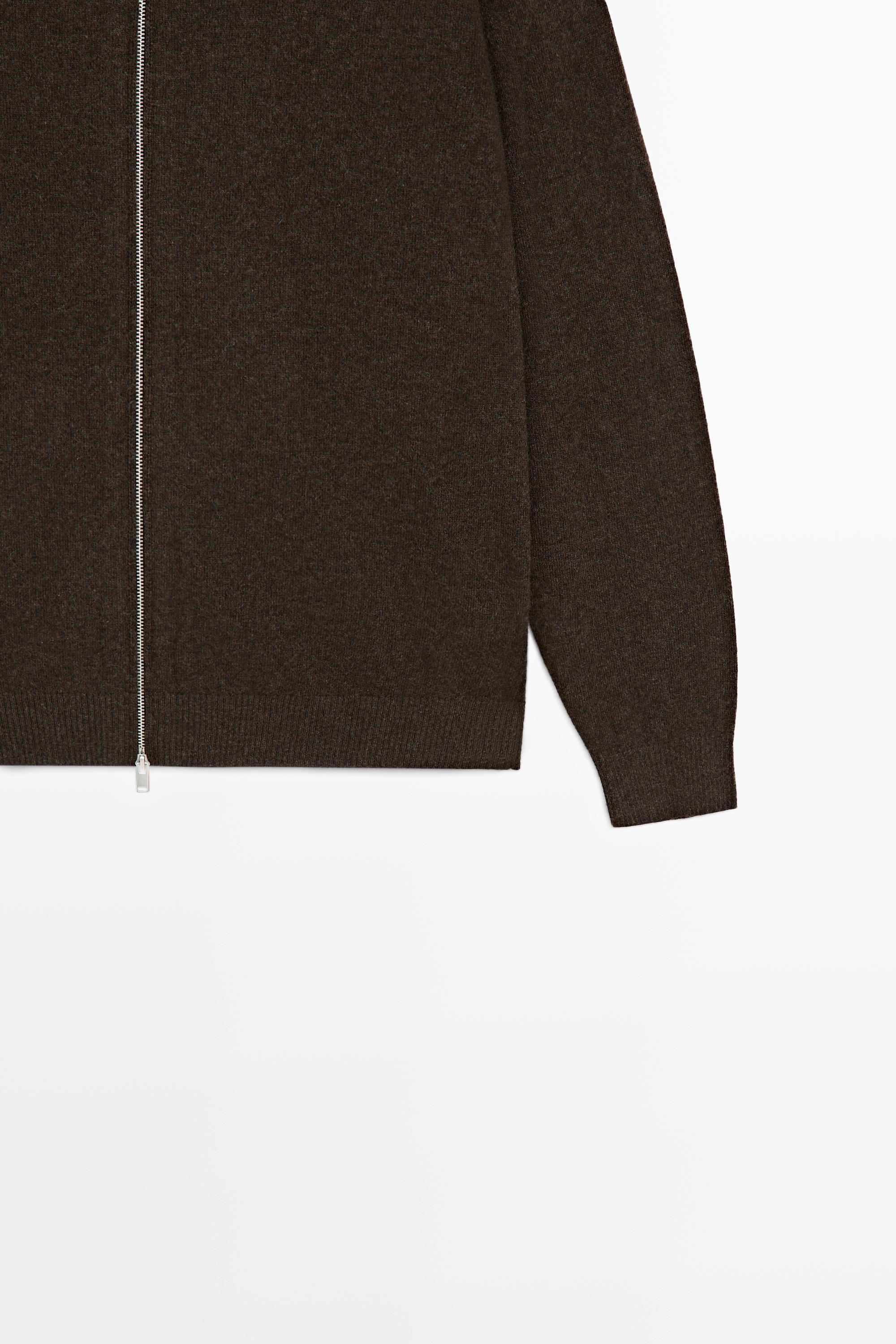 100% cashmere hooded cardigan
